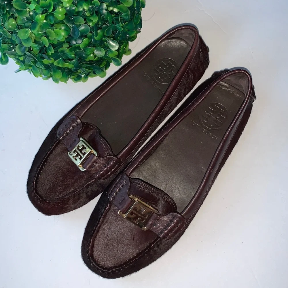 Tory Burch Calf Hair Kendrick Loafers‎ Size: 6.5
